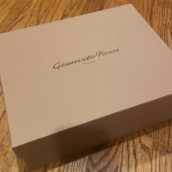 NEW Gianvito Rossi Adore rhinestone & suede heels 38 - Picture 2 of 5